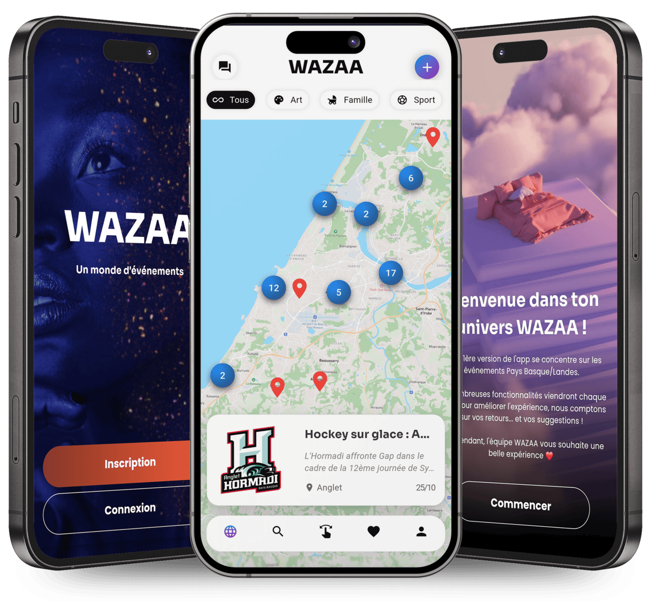 Mockup officiel de Wazaa